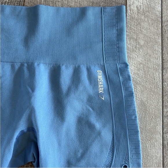 Gymshark Size Small Light Blue High-Waisted Athletic Leggings. - Picture 3 of 4